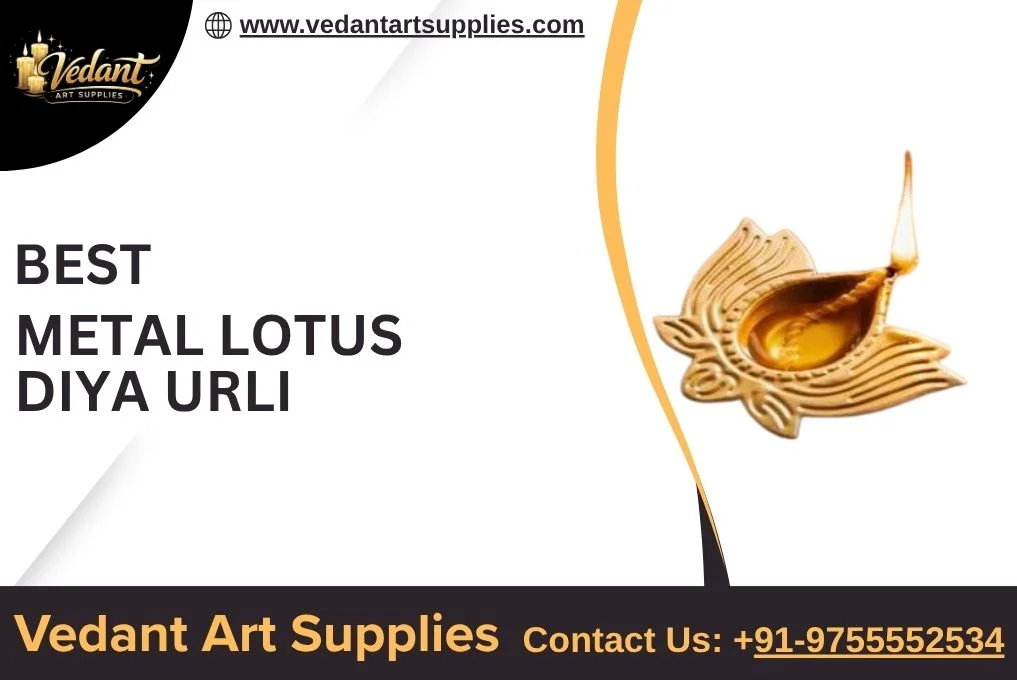 Best Metal Lotus Diya Urli